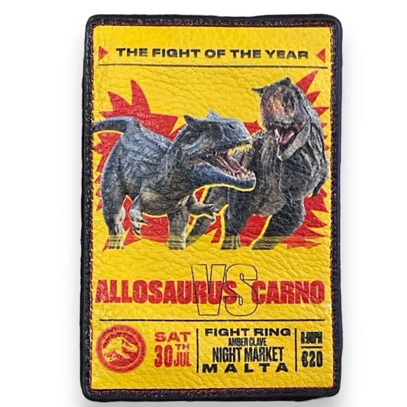 Jurassic World Dominion Universal Studios Parks JW3 Fight Card Holder Wallet - Picture 1 of 3